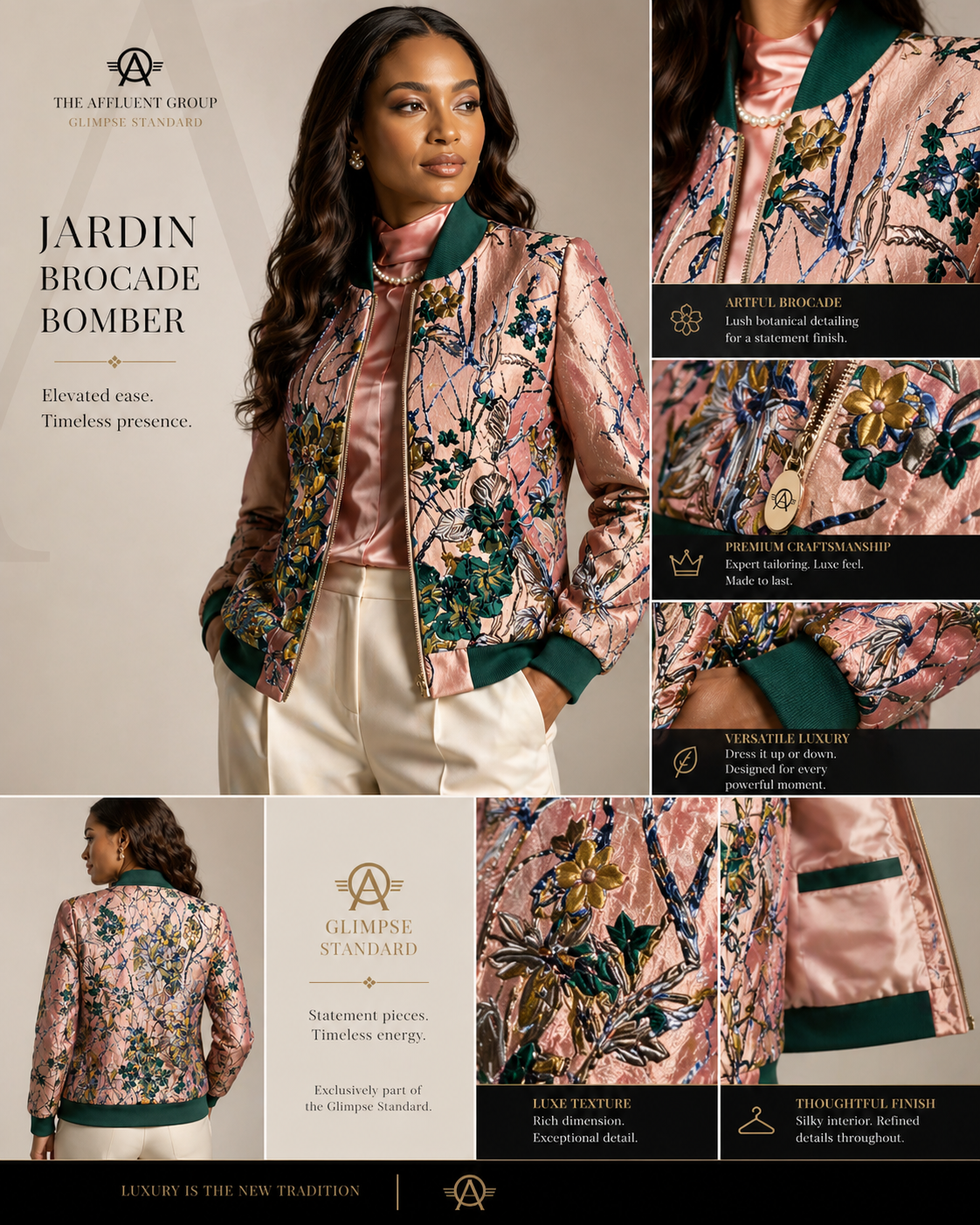 Jardin Brocade Bomber