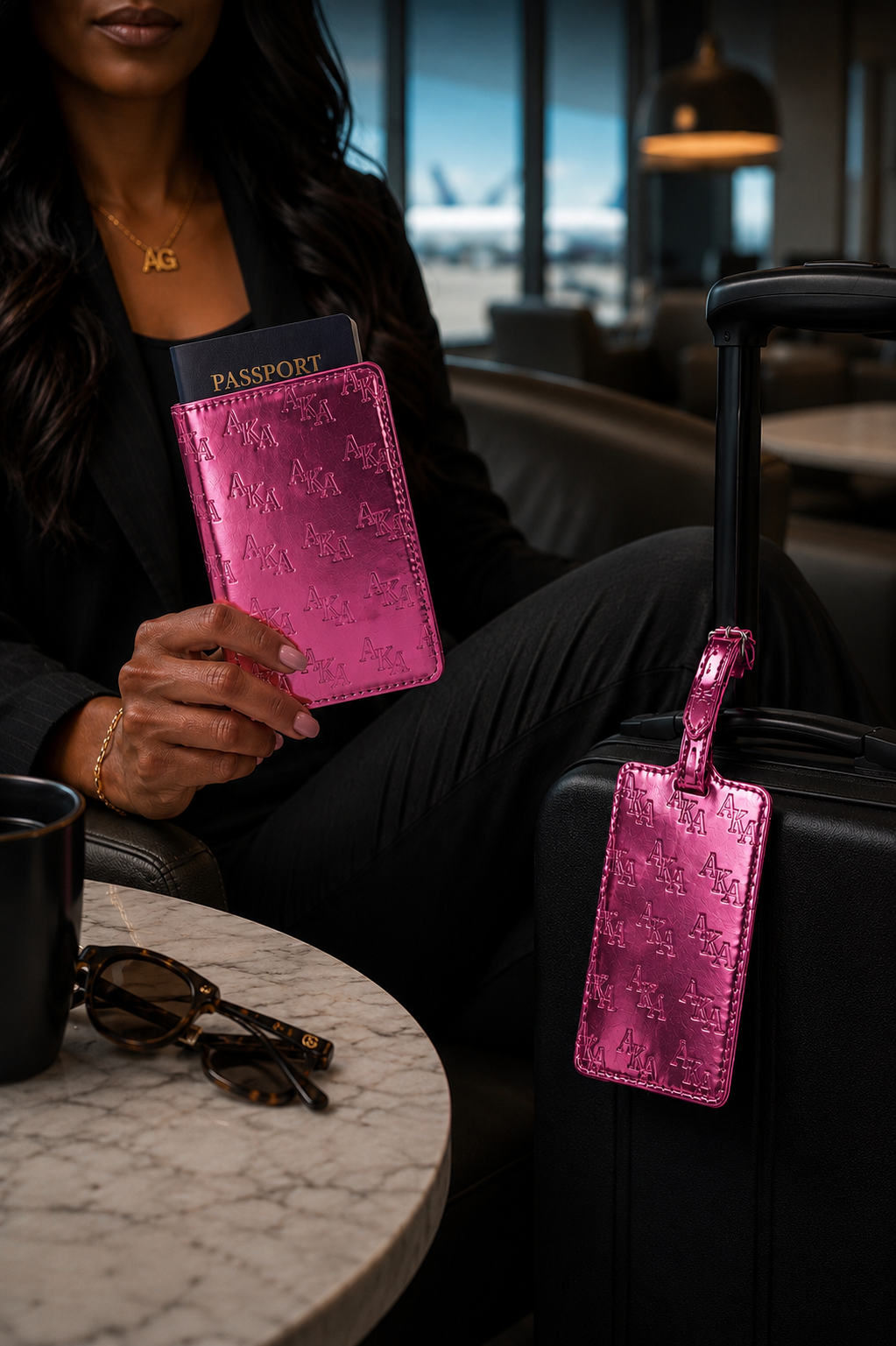 AKA Passport Holder and Luggage Tag Set