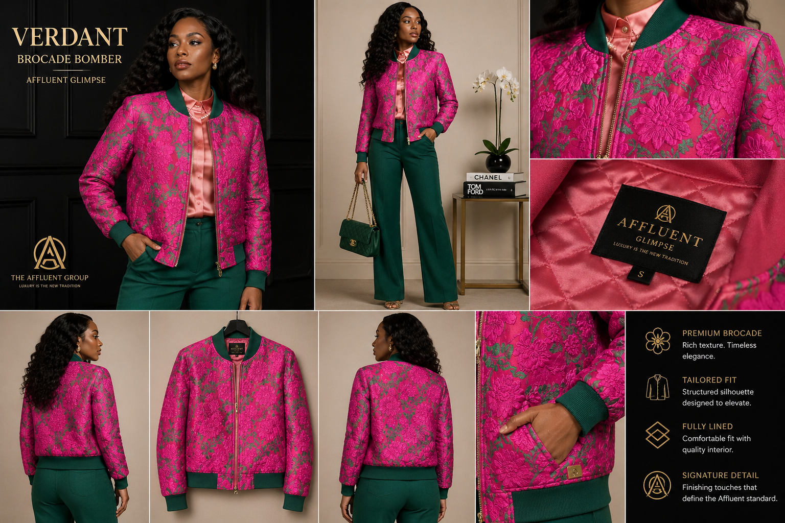 Verdant Brocade Bomber