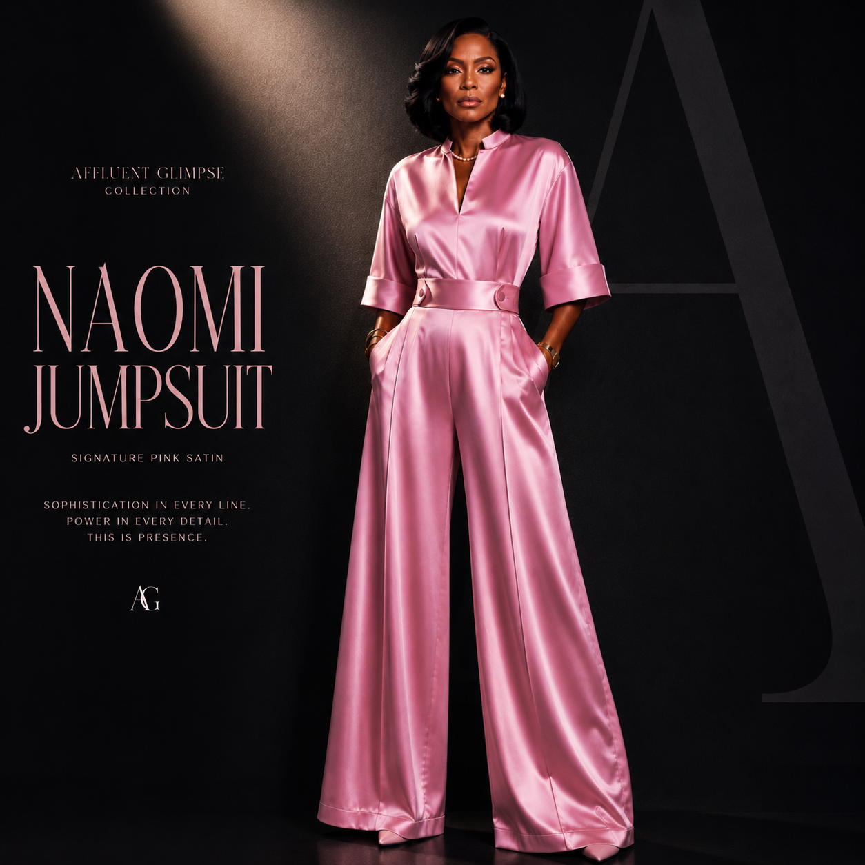The Naomi Signature Pink Jumpsuit