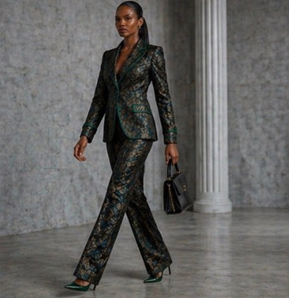 Regent in Forest Pant Suit