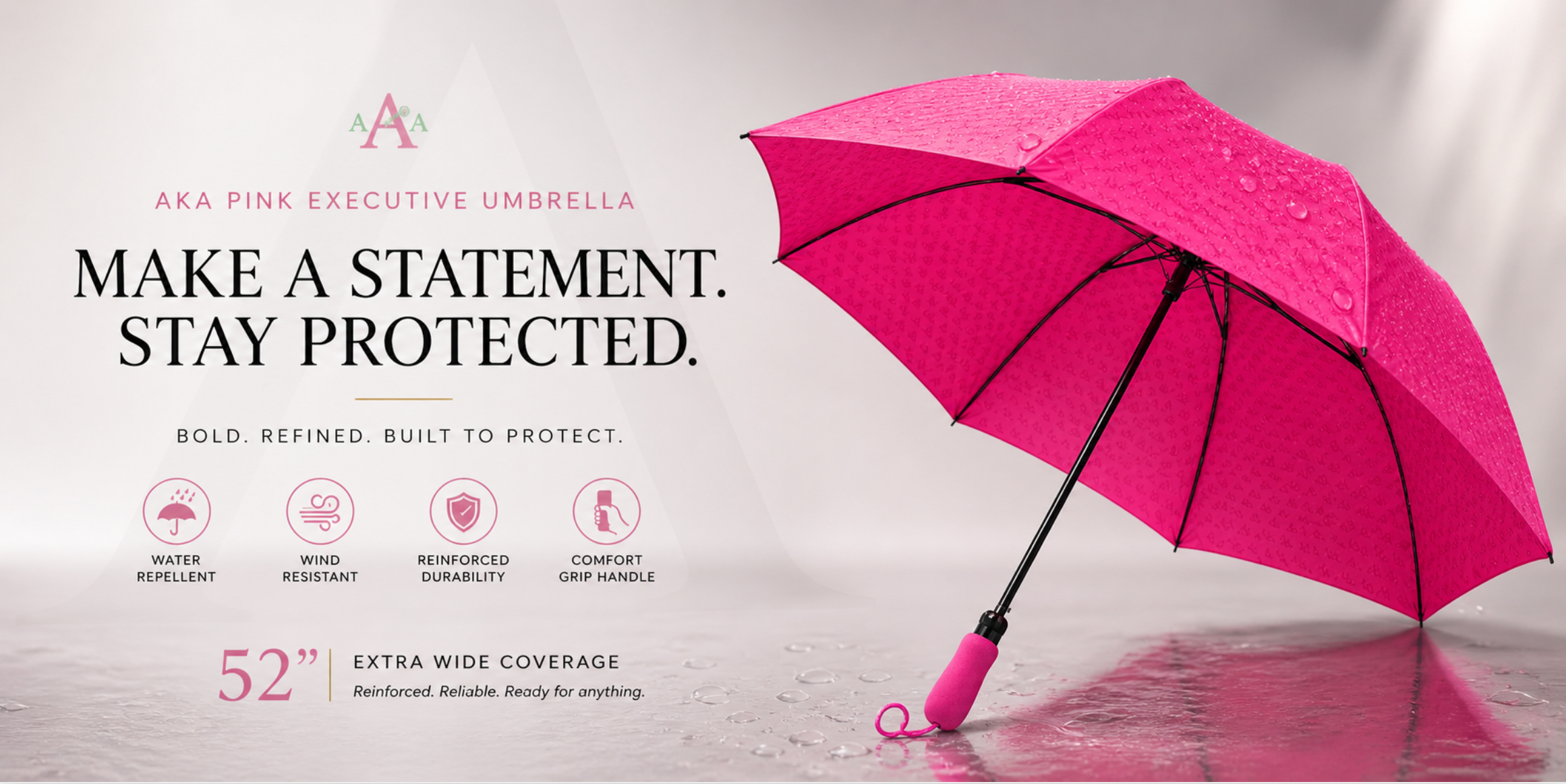 AKA Pink Executive Umbrella