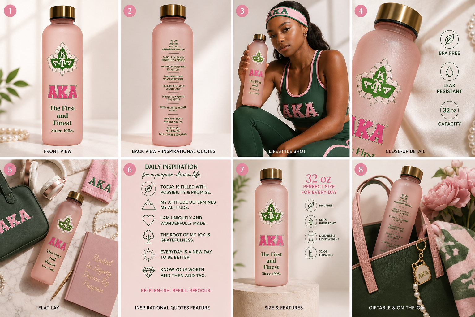AKA Hydration H2O Bottle