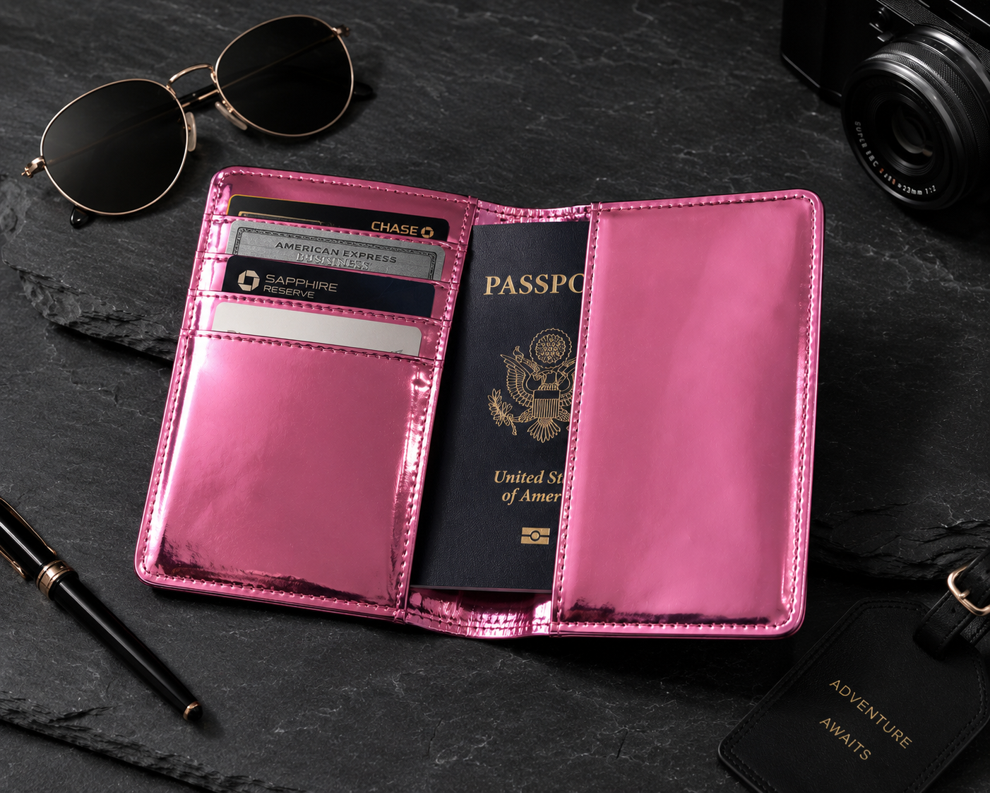 AKA Passport Holder and Luggage Tag Set