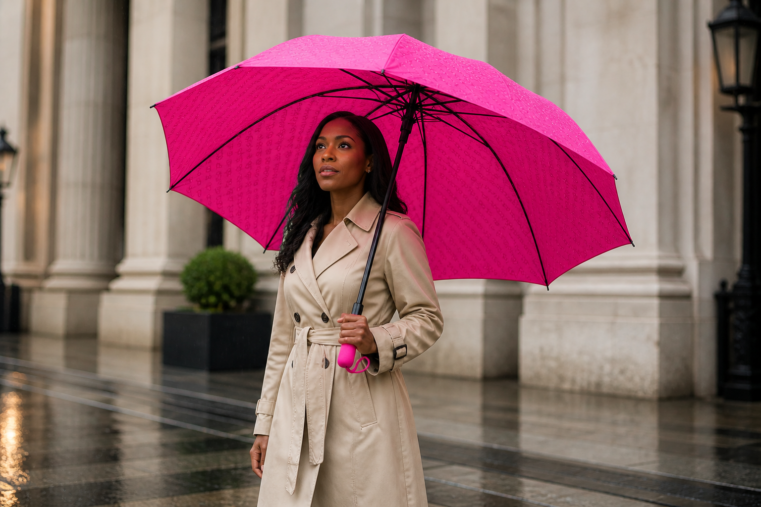 AKA Pink Executive Umbrella