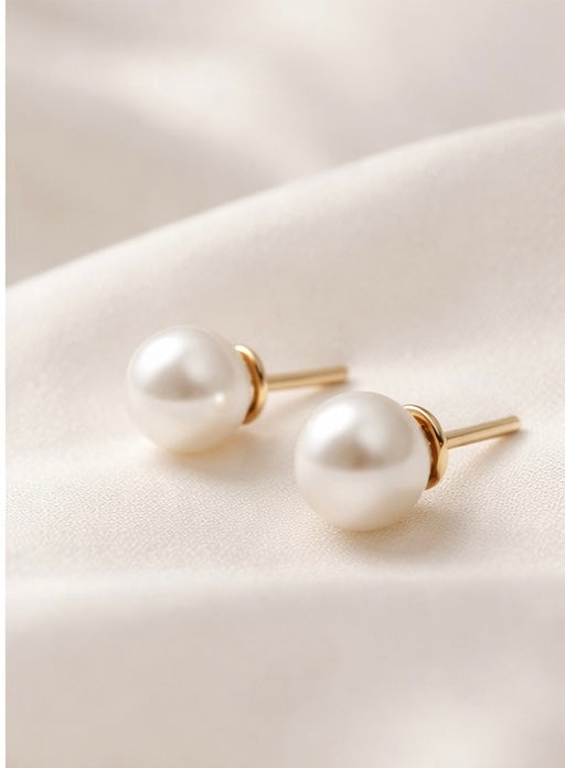 Lauren's Freshwater Pearl Stud Earrings