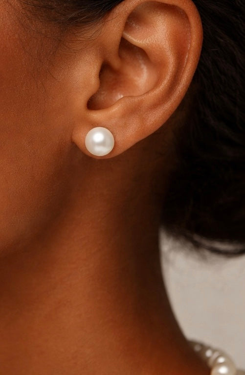 Lauren's Freshwater Pearl Stud Earrings