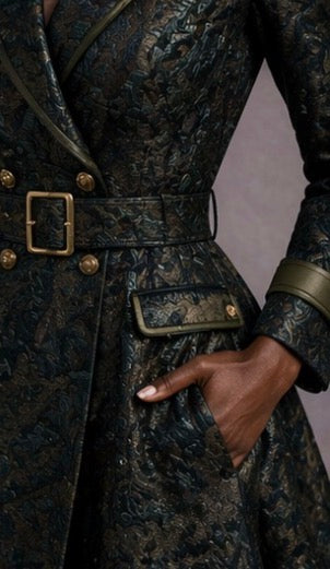 Regent in Forest -Coat Dress