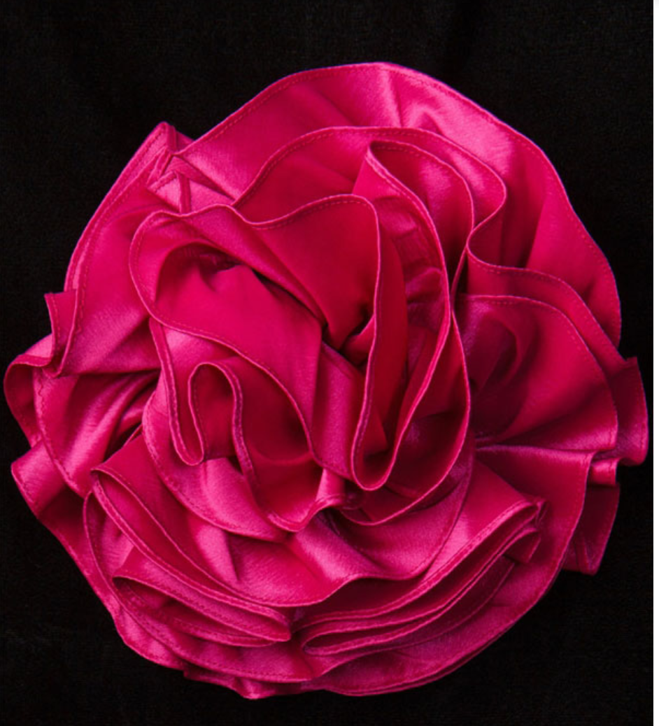 Bloom Satin Flower Brooch